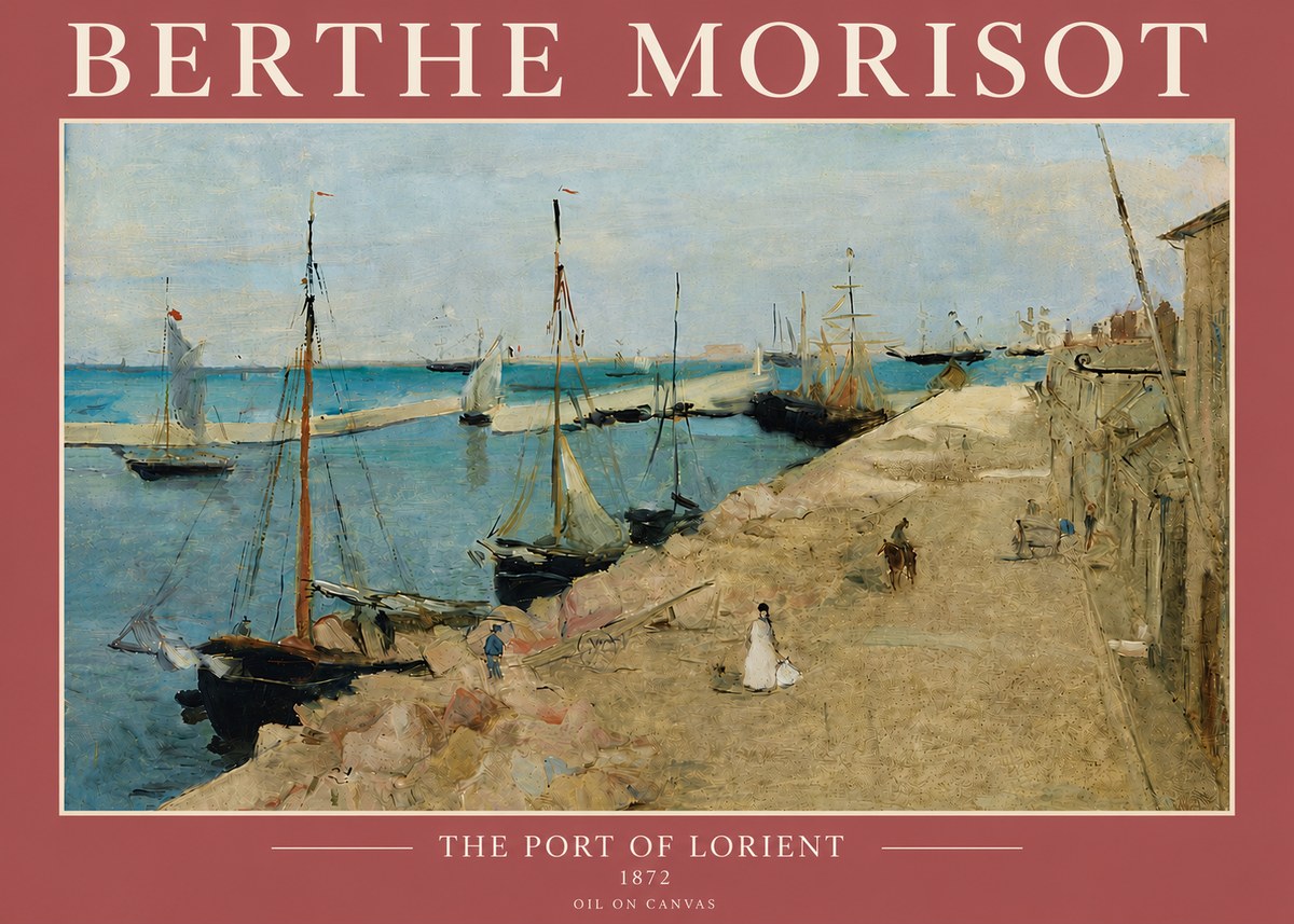 Berthe Morisot The Port of Lorient No5 - Affiche