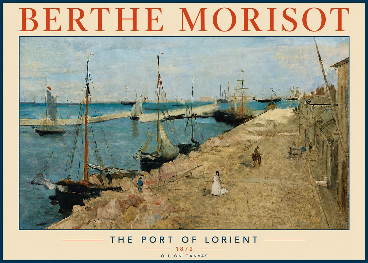 Berthe Morisot The Port of Lorient No6 - Affiche