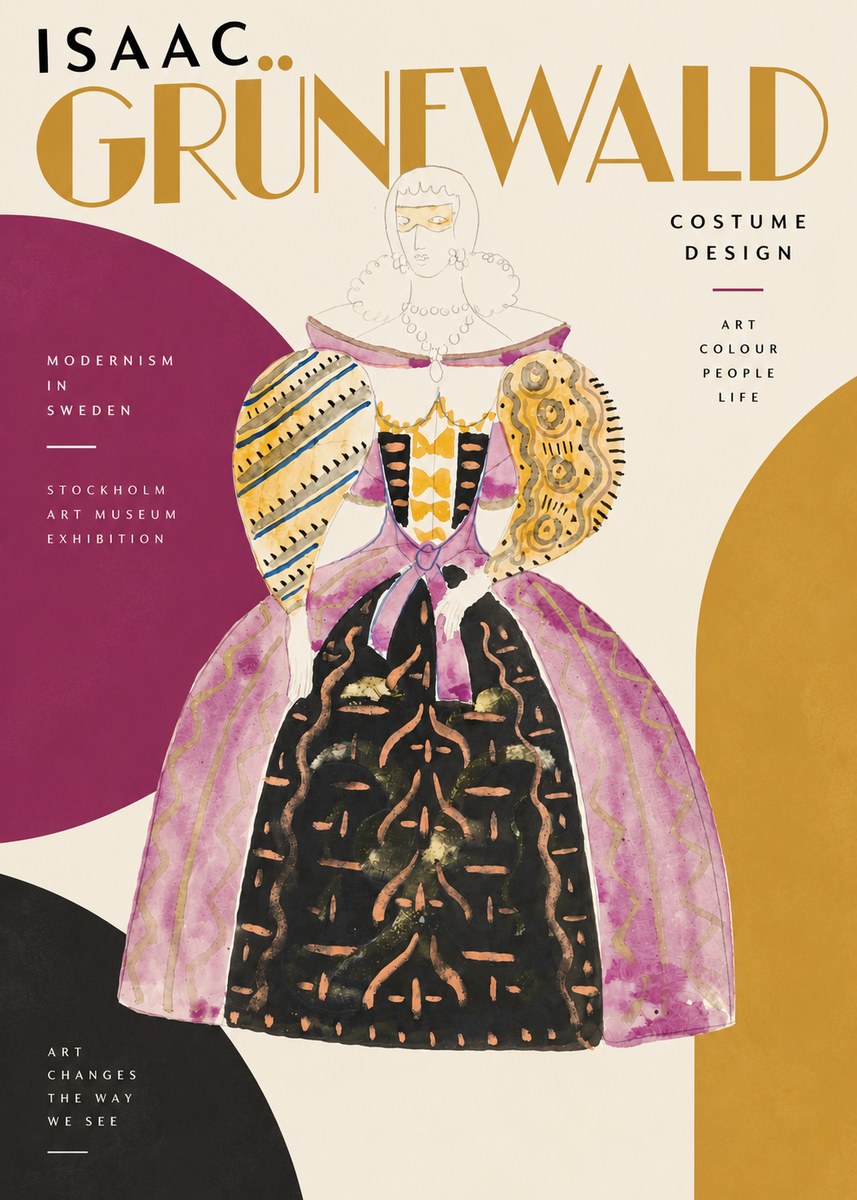 Isaac Grünewald Costume Design V No4 - Affiche
