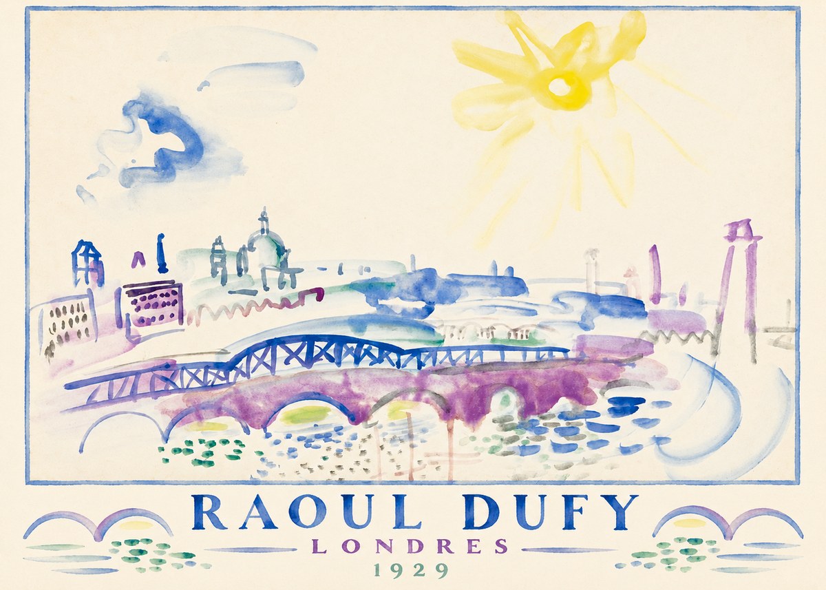Raoul Dufy Londres - 1929 No3 - Affiche