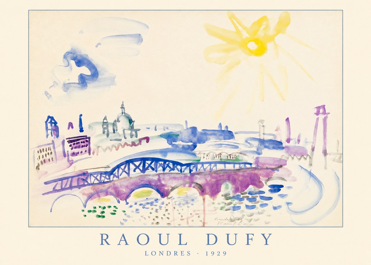 Raoul Dufy Londres - 1929 No4 - Affiche