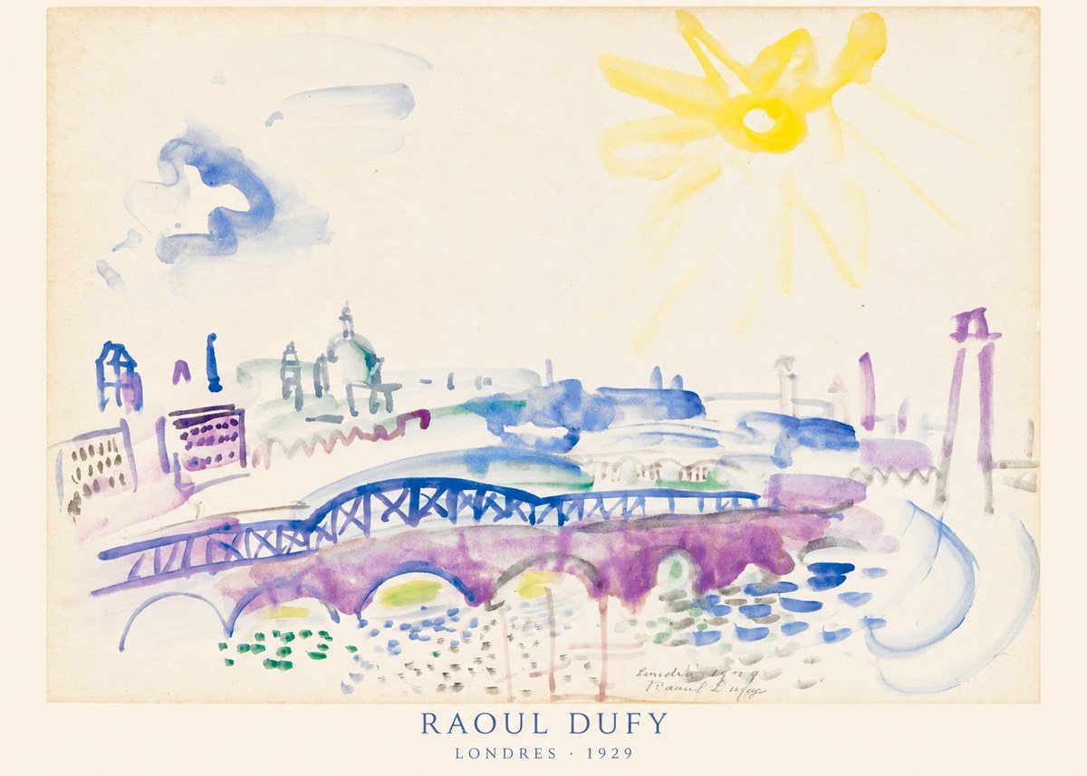 Raoul Dufy Londres - 1929 No6 - Affiche