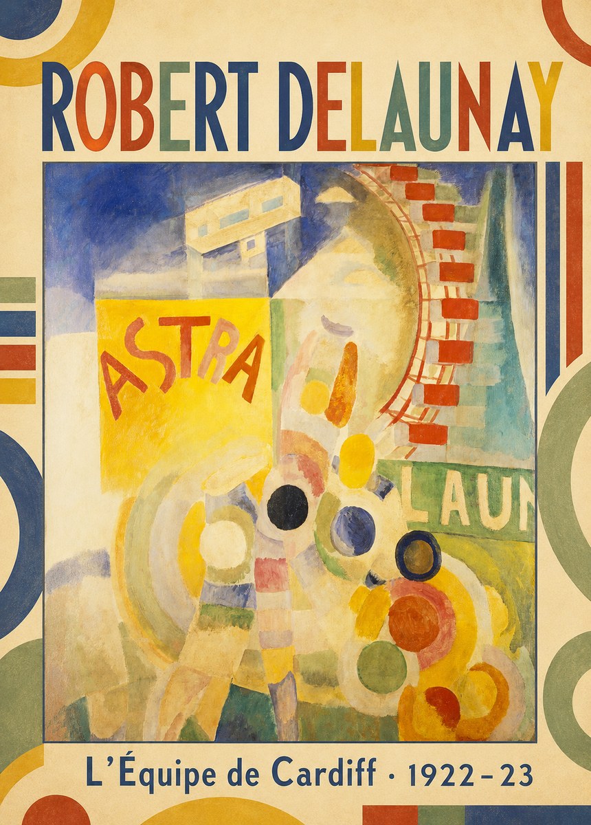 Robert Delaunay L'équipe De Cardiff No1 - Affiche