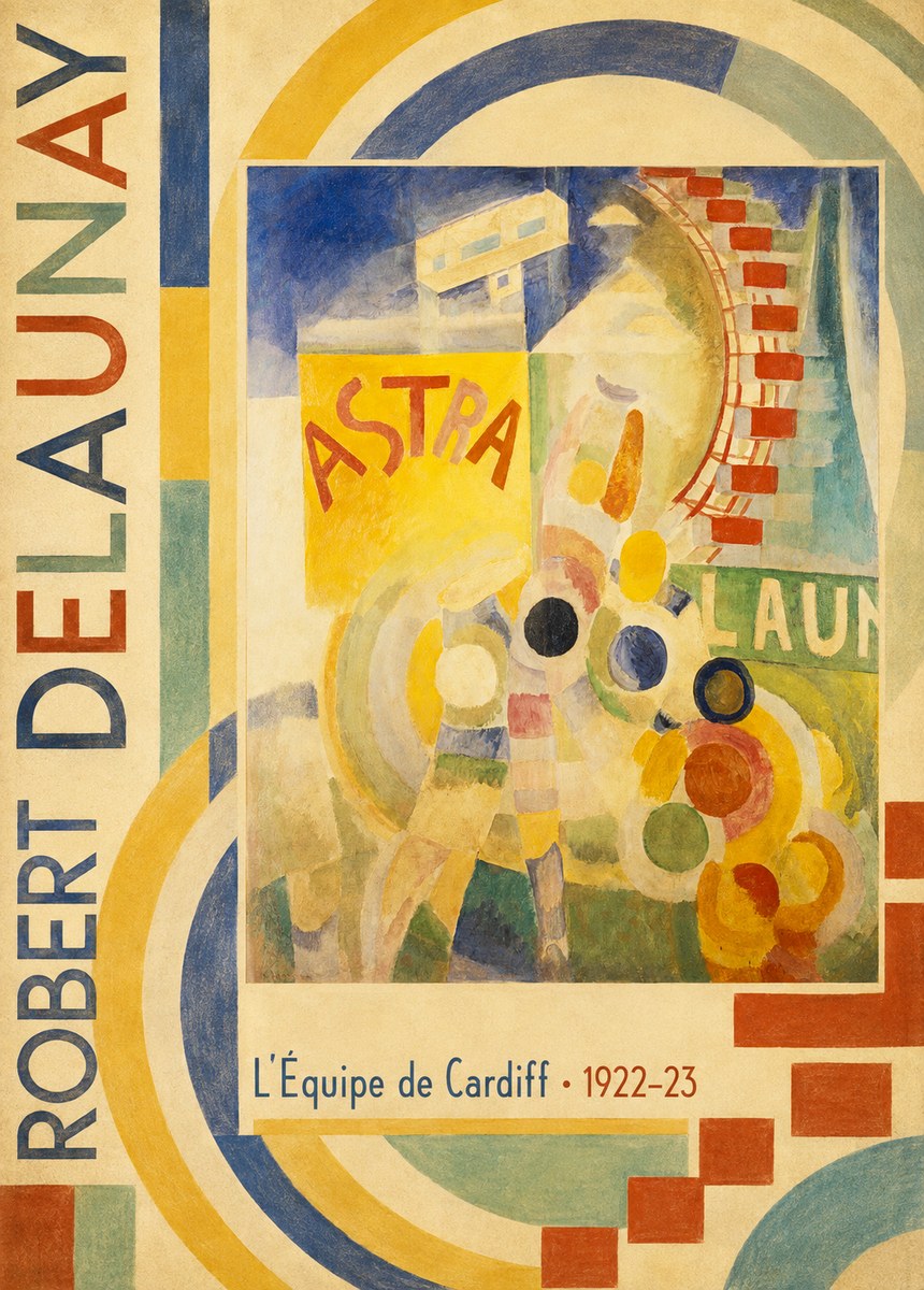 Robert Delaunay L'équipe De Cardiff No2 - Affiche