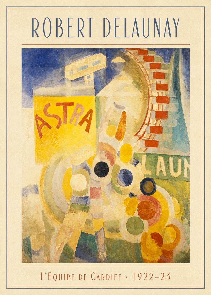Robert Delaunay L'équipe De Cardiff No3 - Affiche