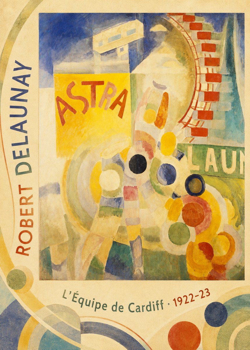 Robert Delaunay L'équipe De Cardiff No5 - Affiche