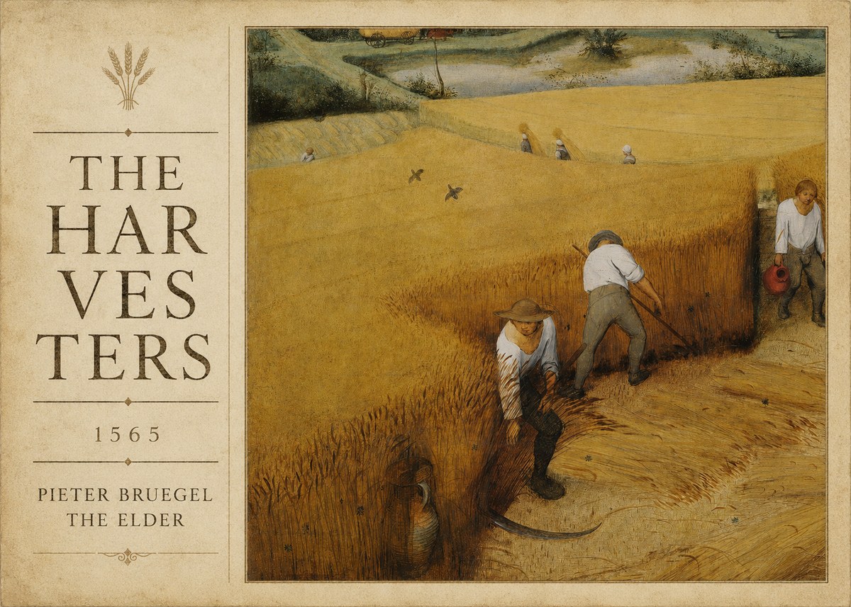 Pieter Bruegel The Harvesters IV No2 - Affiche