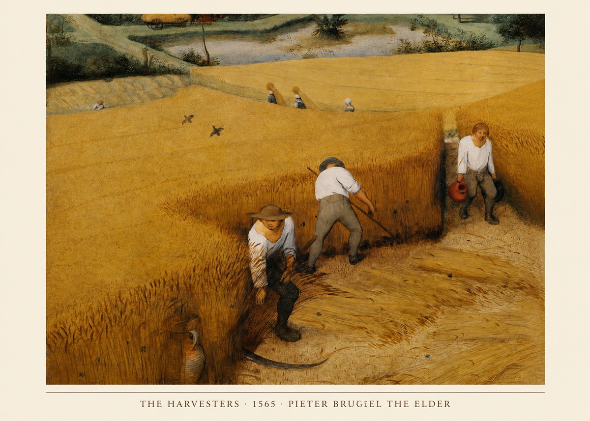 Pieter Bruegel The Harvesters IV No4 - Affiche