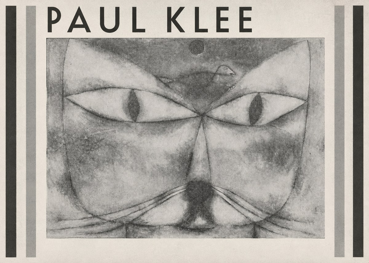 Paul Klee Cat and Bird No1 - Affiche