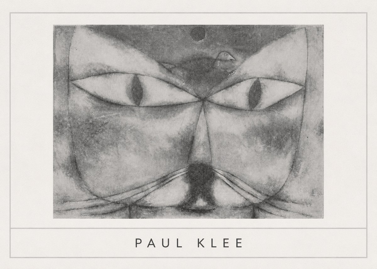 Paul Klee Cat and Bird No5 - Affiche