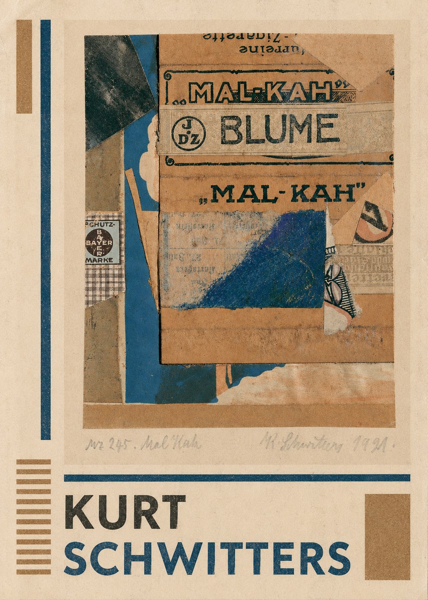 Kurt Schwitters Mal Kah No1 - Affiche