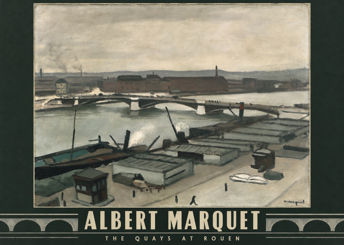 Albert Marquet The Quays at Rouen No4 - Affiche