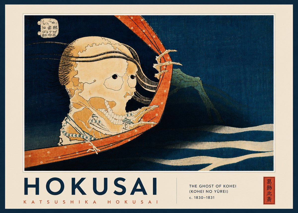 Katsushika Hokusai The Ghost of Kohei (Kohei No Yūrei) No5 - Affiche