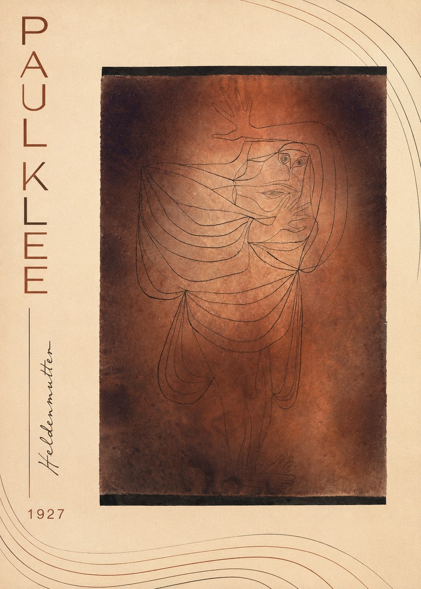 Paul Klee Heldenmutter No2 - Affiche