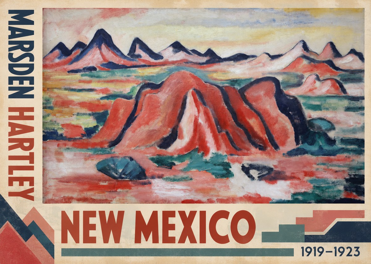 Marsden Hartley New Mexico No2 - Affiche