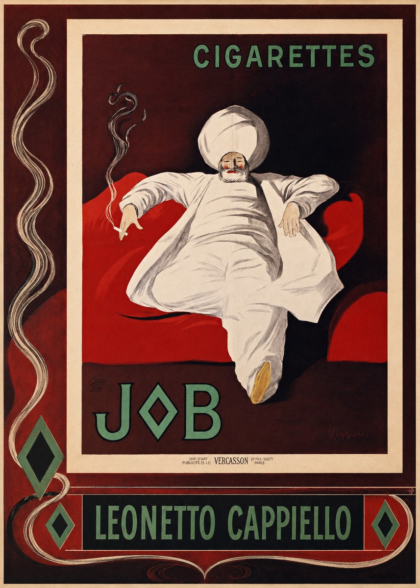 Leonetto Cappiello Job Cigarettes No2 - Affiche