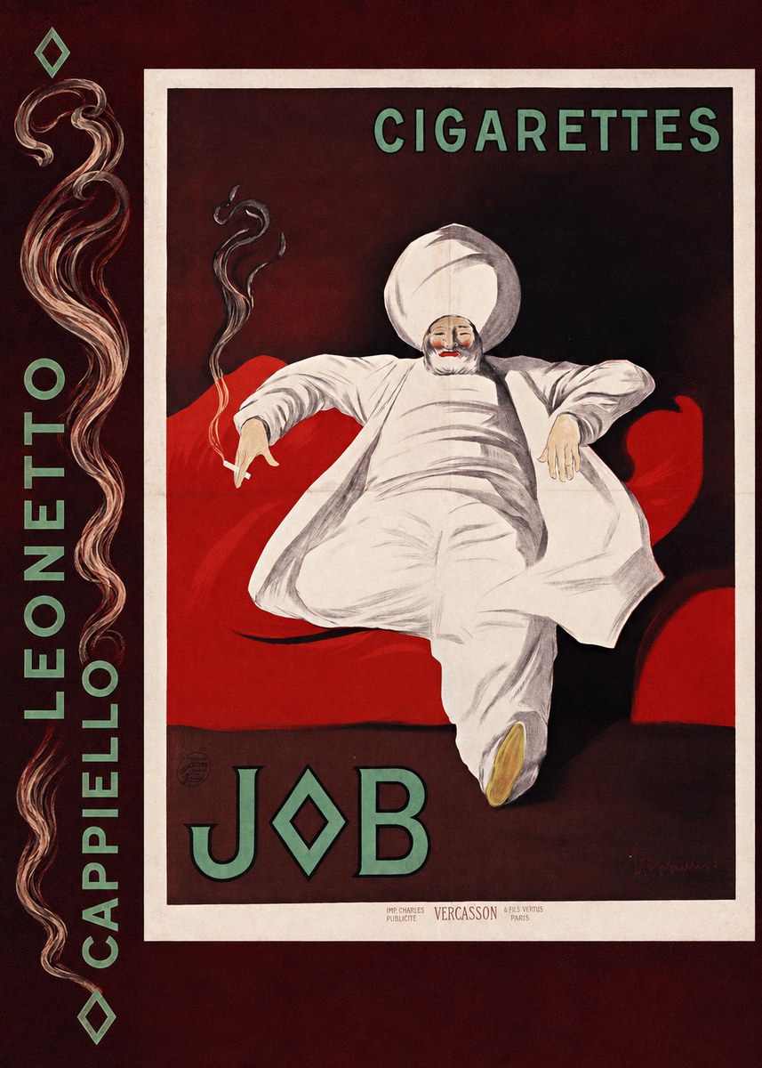 Leonetto Cappiello Job Cigarettes No4 - Affiche