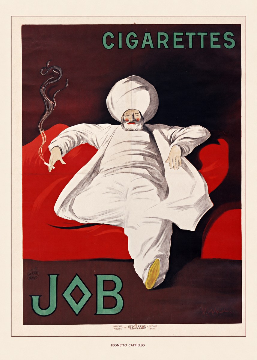 Leonetto Cappiello Job Cigarettes No6 - Affiche