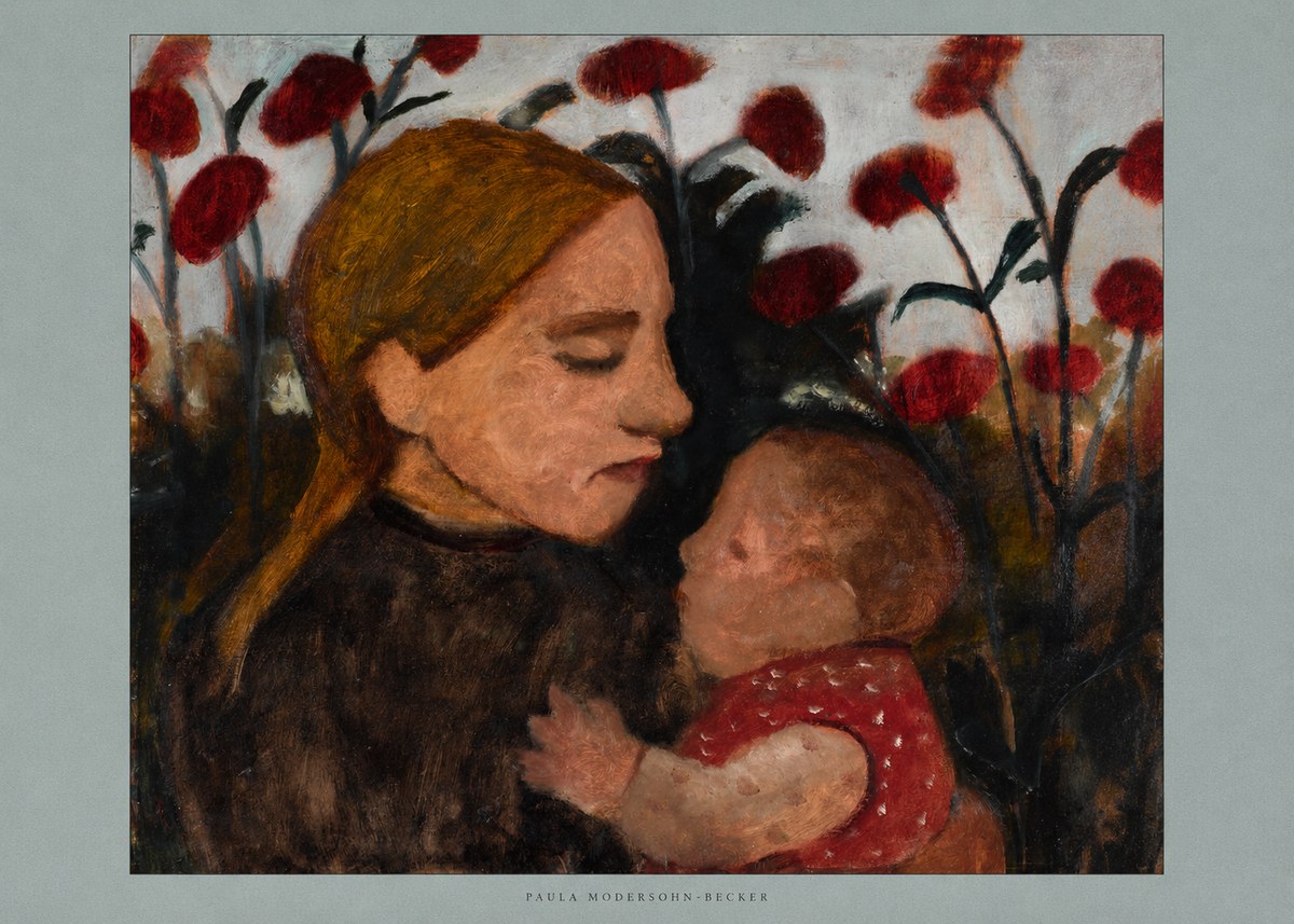 Paula Modersohn-Becker Mother and Child No6 - Affiche