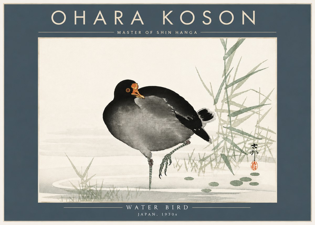 Ohara Koson Water Bird No5 - Affiche