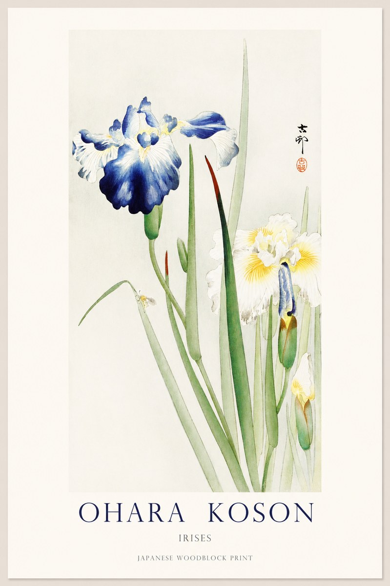 Ohara Koson Irises II No1 - Affiche