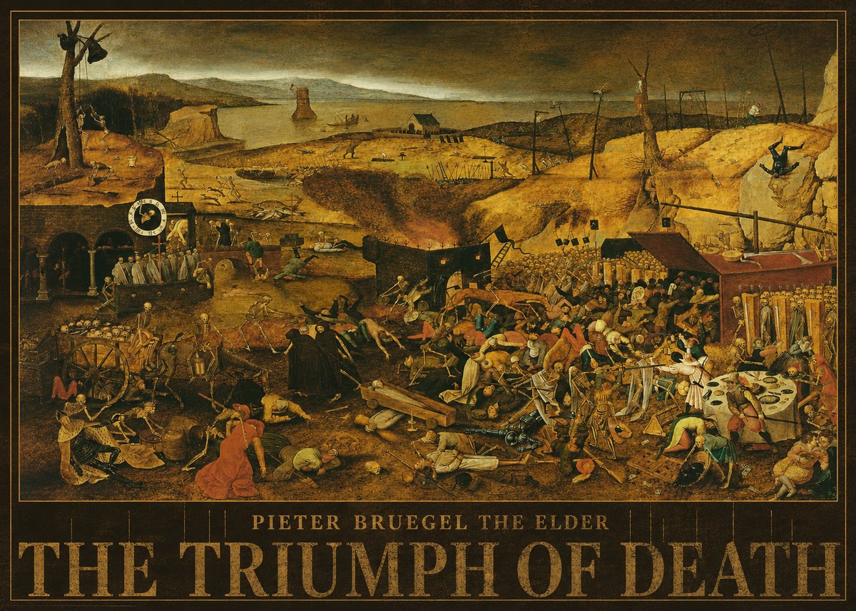 Pieter Bruegel The Triumph of Death I No5 - Affiche