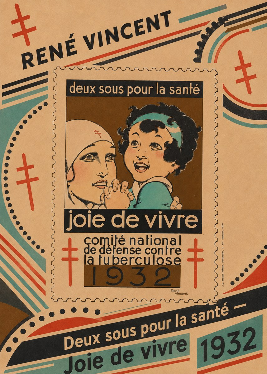 René Vincent Deux Sous Pour La Santé - Joie De Vivre No5 - Affiche