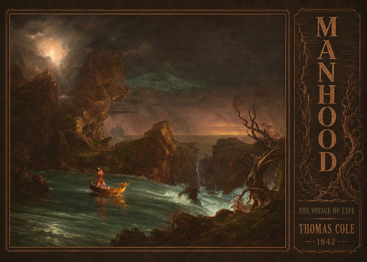 Thomas Cole The Voyage of Life: Manhood I No4 - Affiche