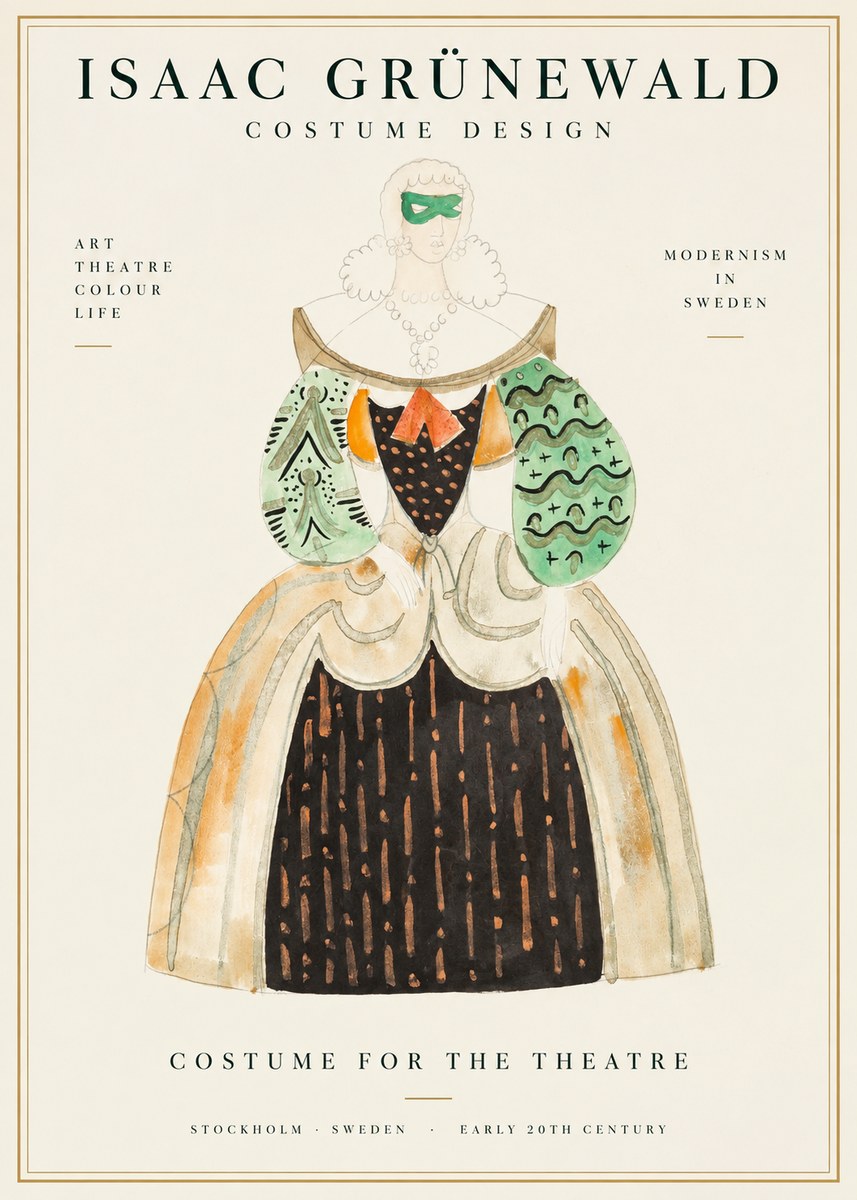 Isaac Grünewald Costume for the Theatre No1 - Affiche