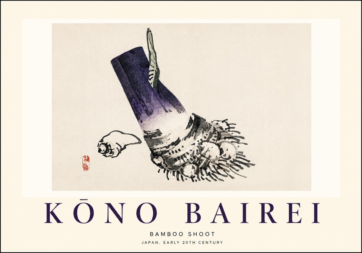 Kōno Bairei Bamboo Shoot No1 - Affiche