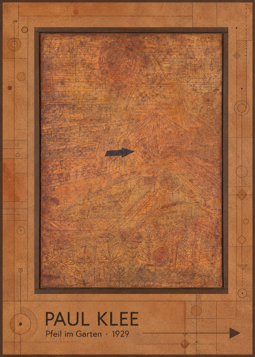 Paul Klee Pfeil Im Garten No1 - Affiche