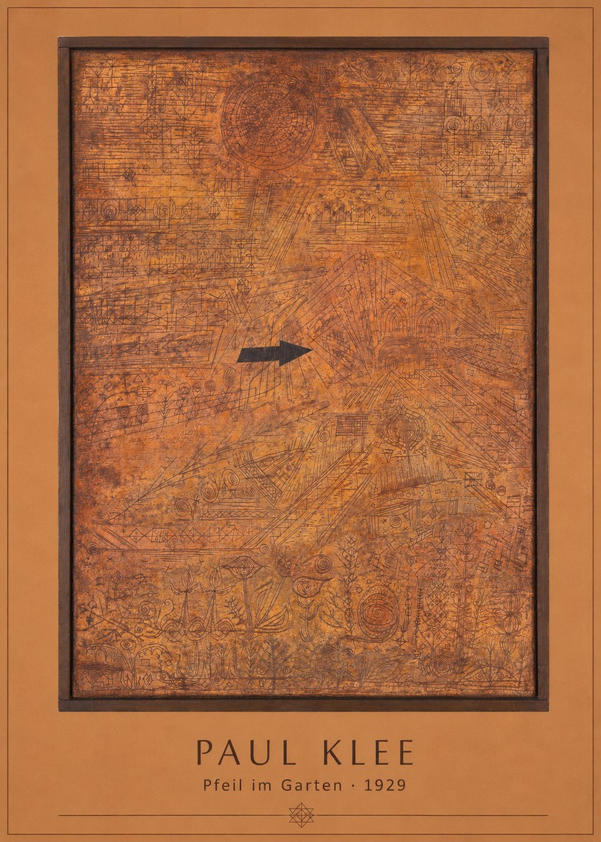 Paul Klee Pfeil Im Garten No3 - Affiche