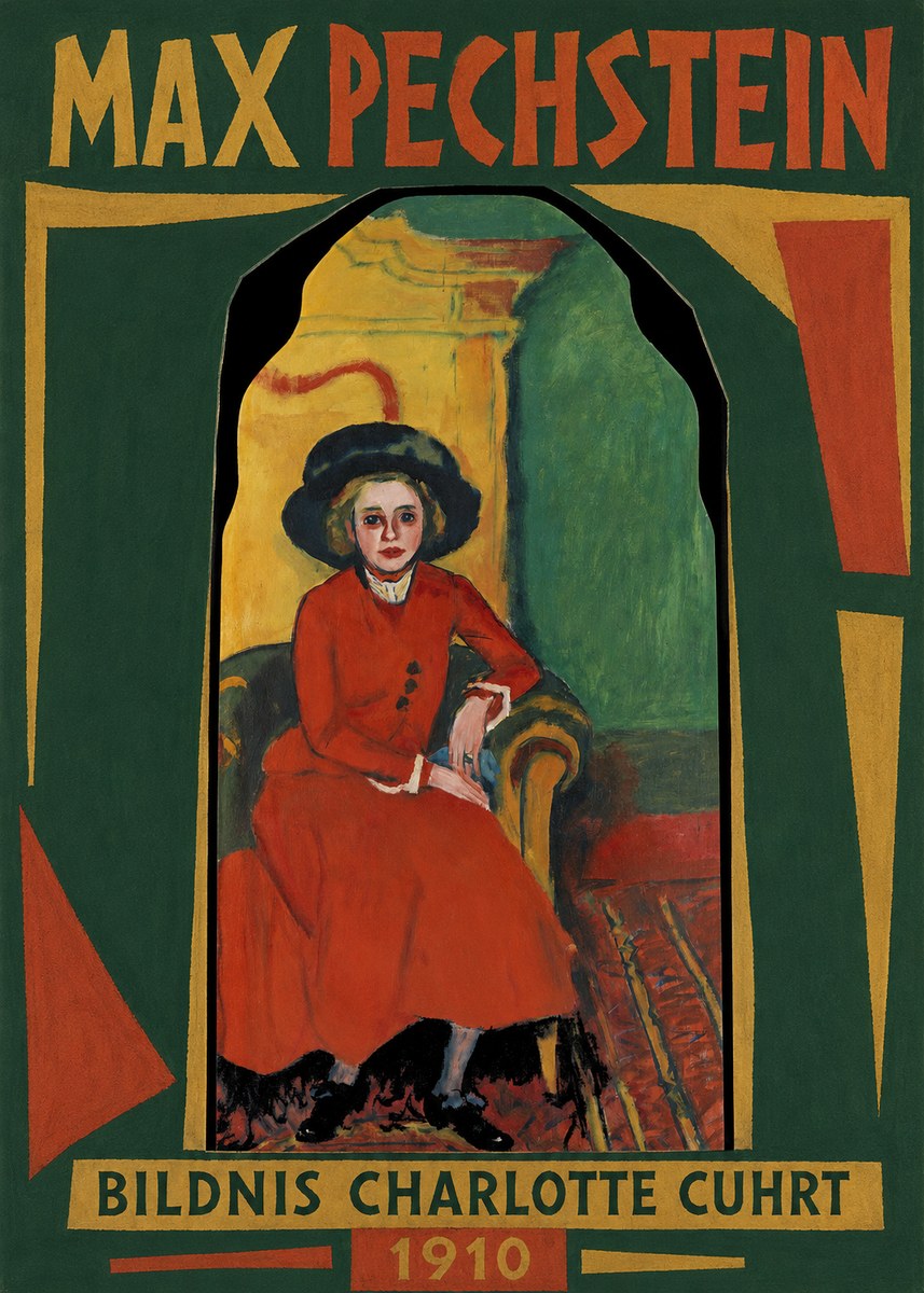 Max Pechstein Bildnis Charlotte Cuhrt No1 - Affiche