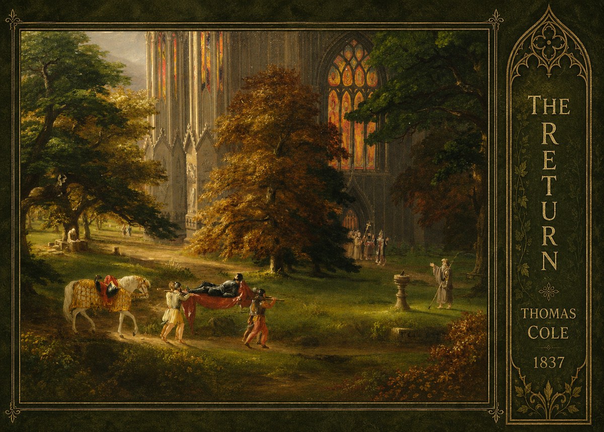 Thomas Cole The Return II No2 - Affiche
