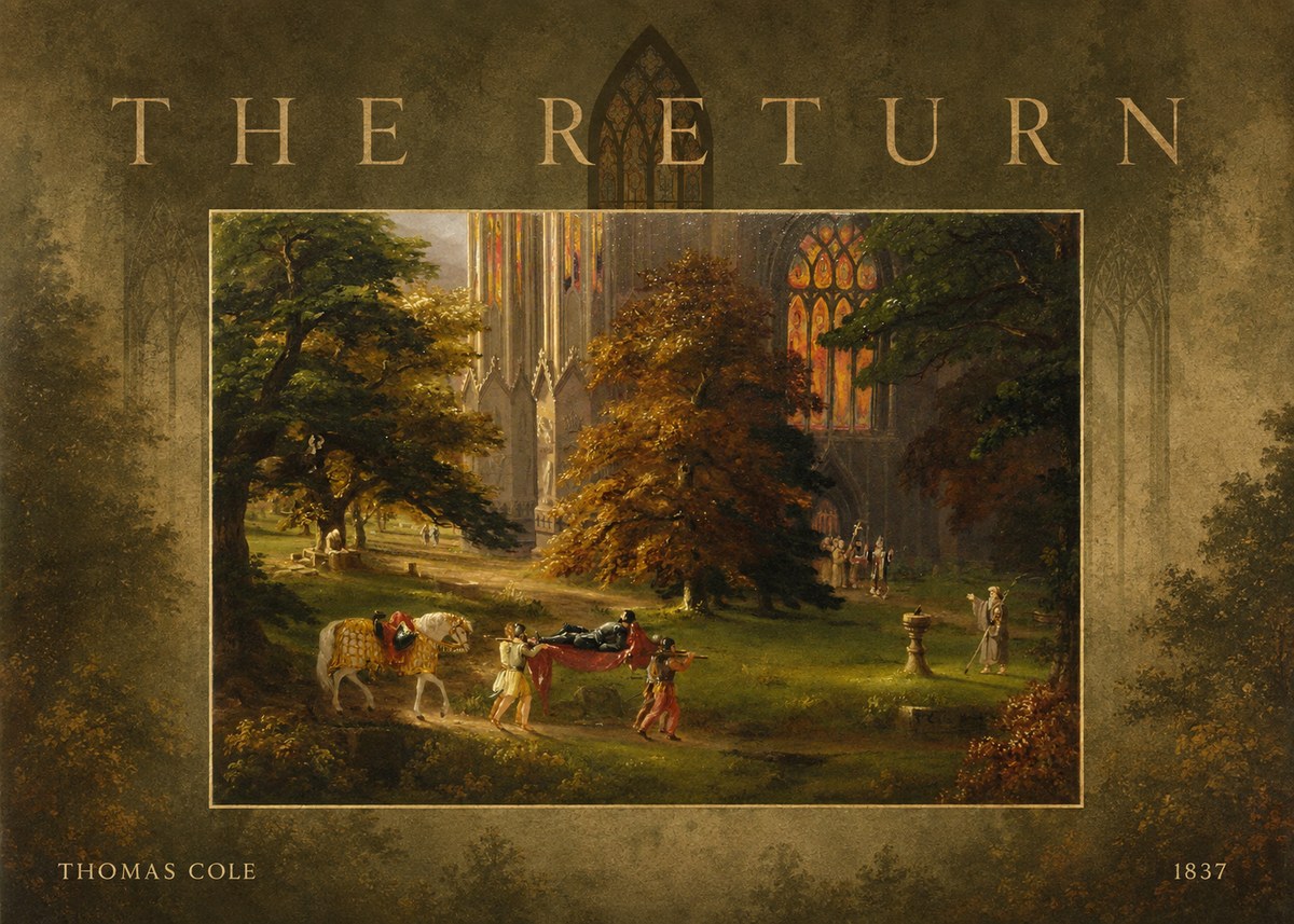 Thomas Cole The Return II No3 - Affiche