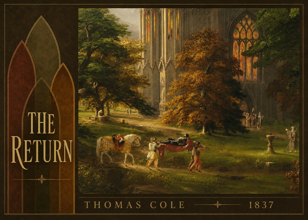 Thomas Cole The Return II No4 - Affiche