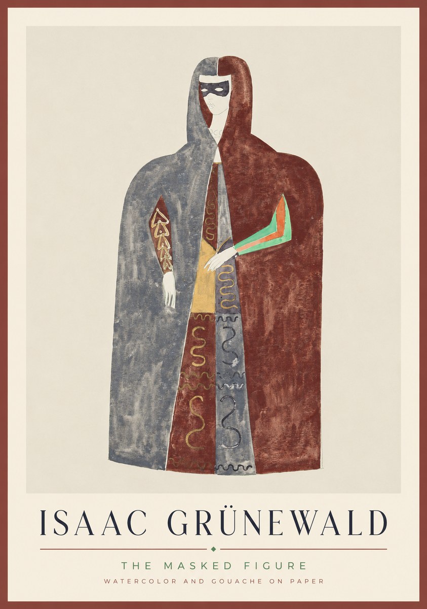 Isaac Grünewald The Masked Figure No1 - Affiche