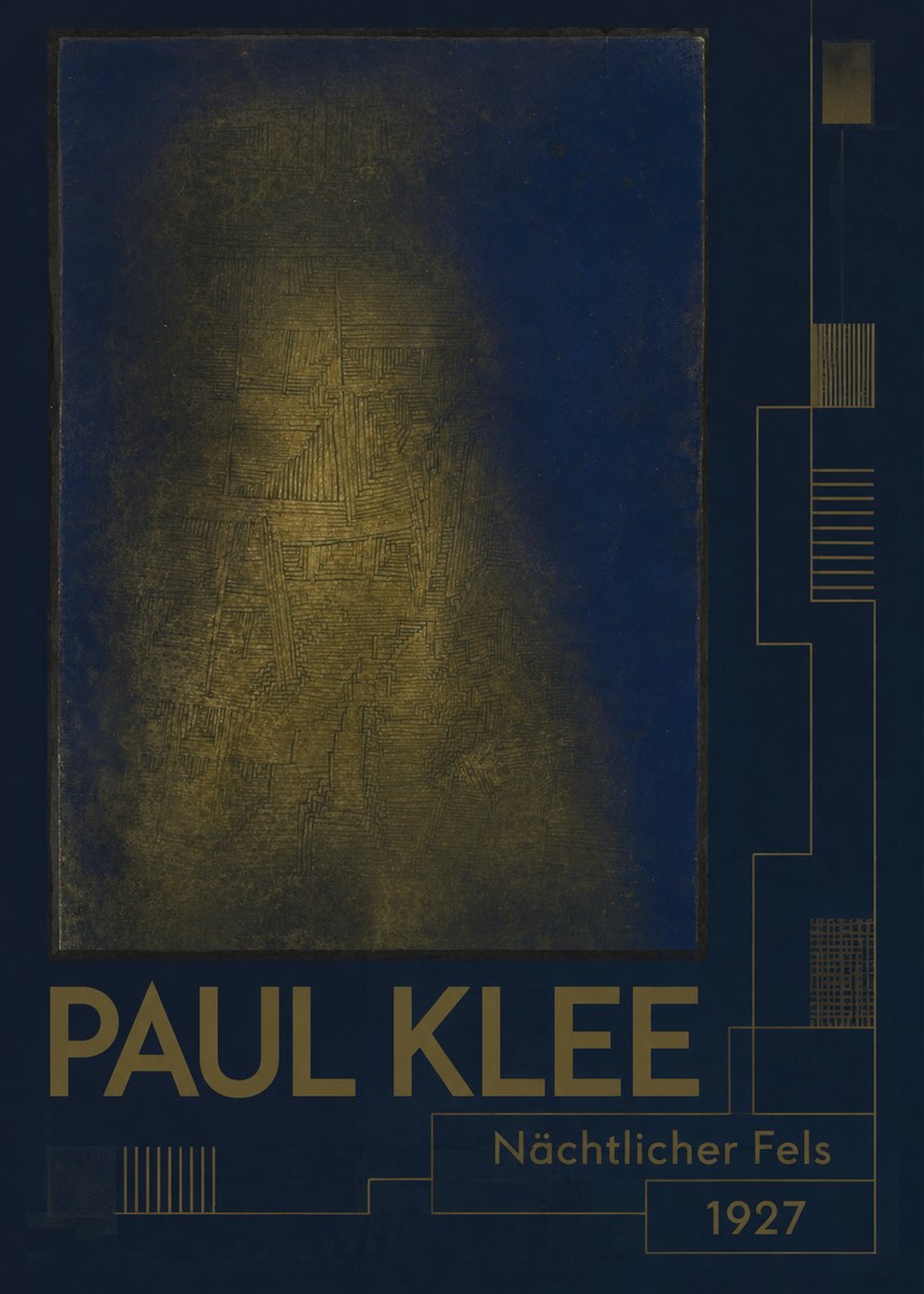 Paul Klee Nächtlicher Fels No2 - Affiche