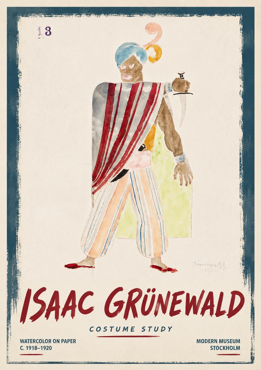 Isaac Grünewald Costume Study III No6 - Affiche