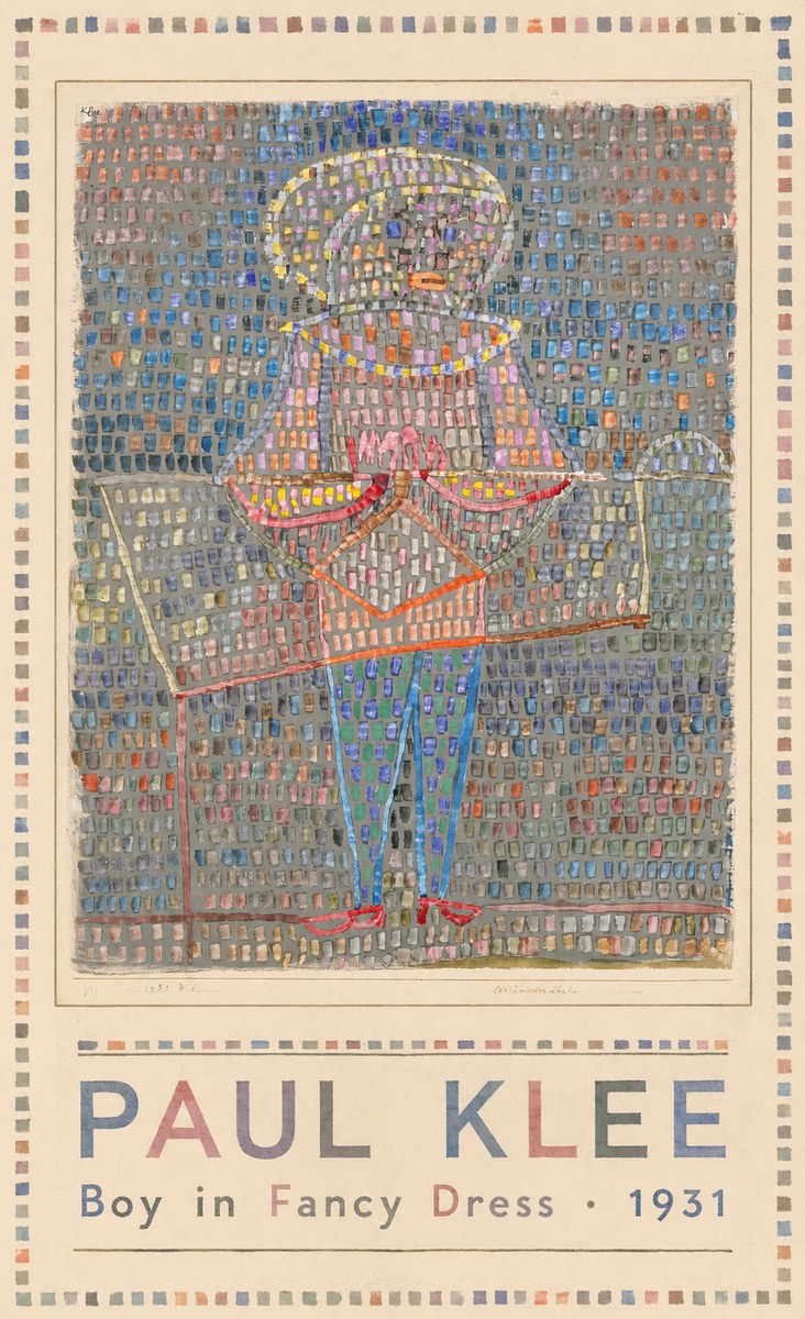 Paul Klee Boy in Fancy Dress No1 - Affiche