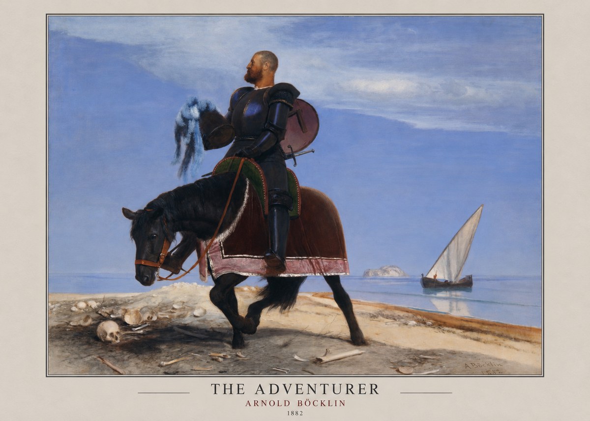 Arnold Böcklin The Adventurer No3 - Affiche