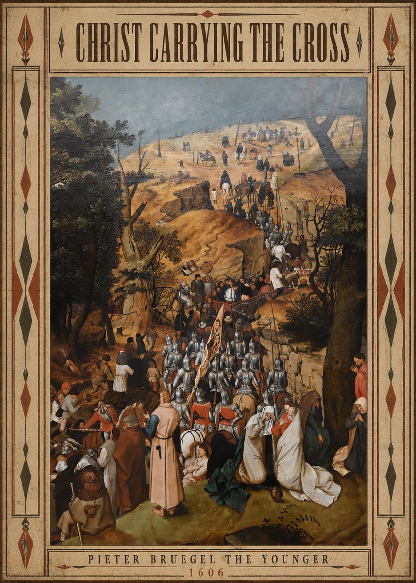 Pieter Bruegel Christ Carrying the Cross I No5 - Affiche