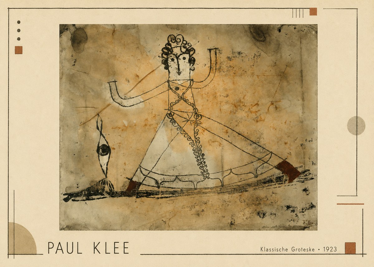 Paul Klee Klassische Groteske No1 - Affiche