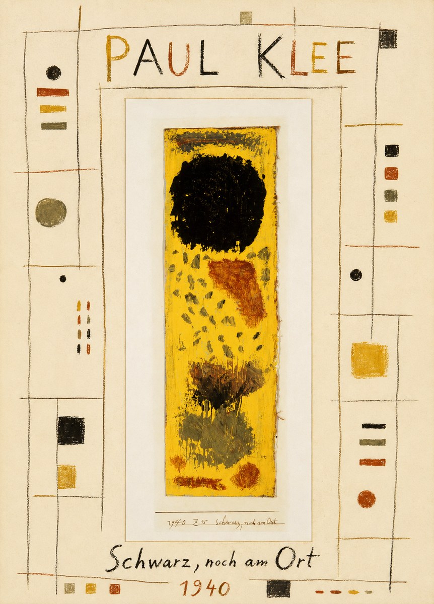 Paul Klee Schwarz, Noch Am Ort No4 - Affiche