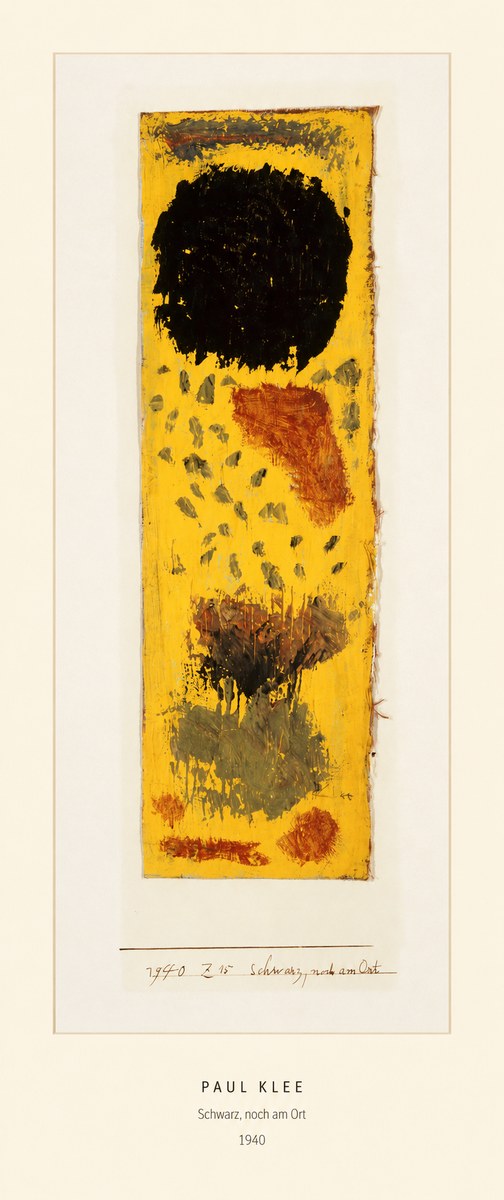 Paul Klee Schwarz, Noch Am Ort No5 - Affiche