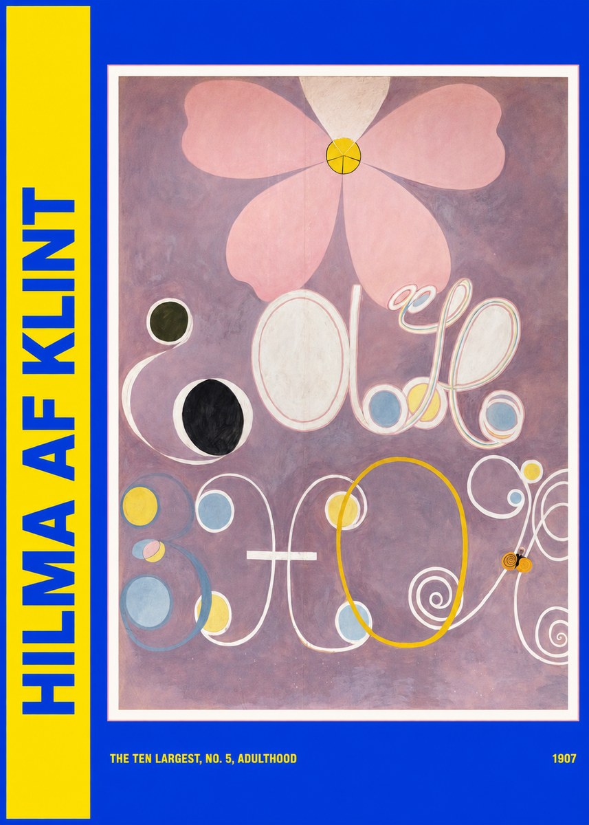 Hilma af Klint The Ten Largest, No. 5, Adulthood No4 - Affiche