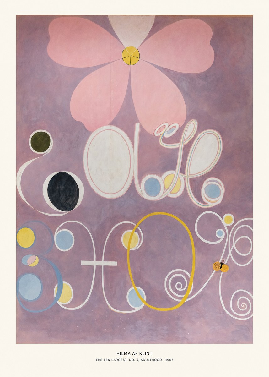 Hilma af Klint The Ten Largest, No. 5, Adulthood No5 - Affiche