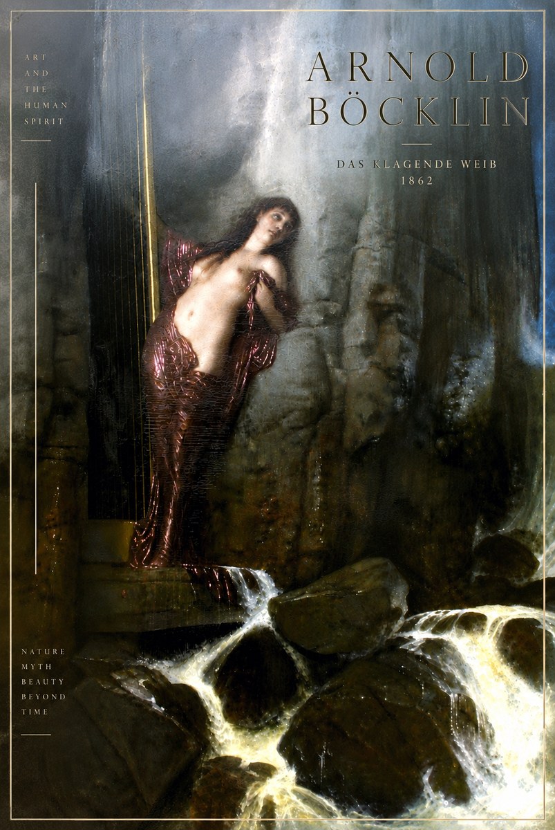 Arnold Böcklin Das Klagende Weib No6 - Affiche