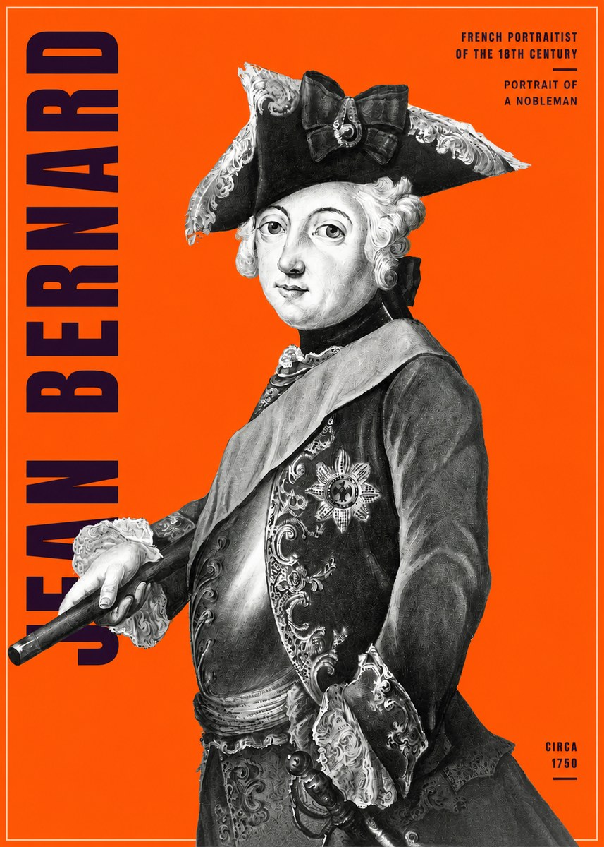 Jean Bernard Portrait of a Young Nobleman No4 - Affiche