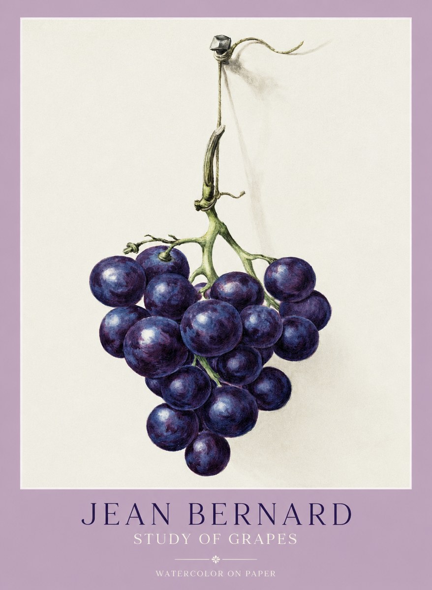 Jean Bernard Grapes No2 - Affiche